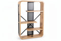 **Moderne Regalanlage mit Holz- und Metallstruktur**
